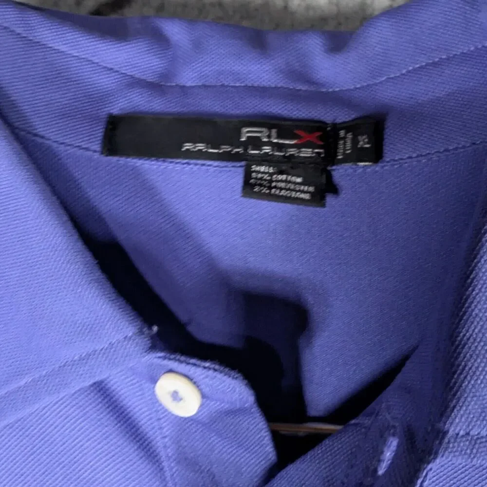 RLX Ralph Lauren Polo Shirt Mens Size Extra Large Purple Solid Golf Polo